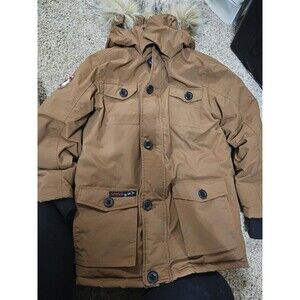 Canada Weather Gear Insulated Winter Snow Jacket Brown Hooded Women's Medium